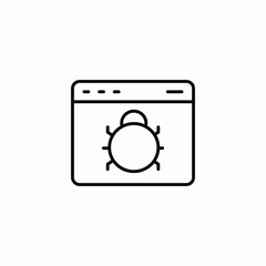 web bug icon sign vector