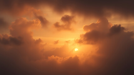 Fototapeta premium sunset in the clouds