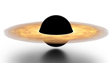 black hole on white background