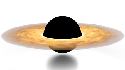 black hole on white background
