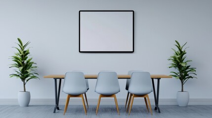 Hand Holographic bar stock Business Tablet Smart home concept. Sleek and Minimalist High Tech Meeting Room with Floating Smart Home Details