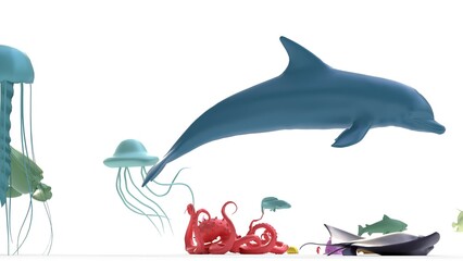 sea animals or sea life