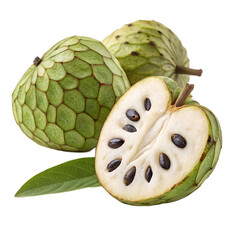 cherimoya  ISOLTAED on white background