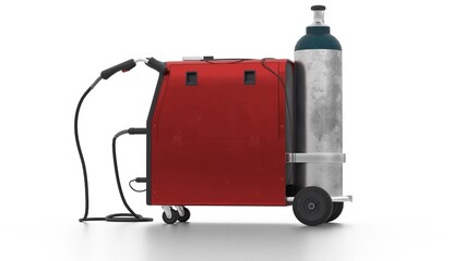 Welder Machine on white background