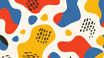 Abstract Colorful Shapes Background Design