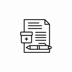 medical details icon sign vector