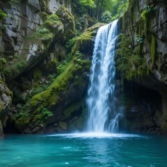 Fototapeta premium waterfall in the forest