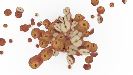 a pile of apple