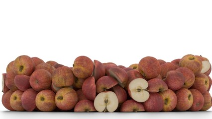 a pile of apple