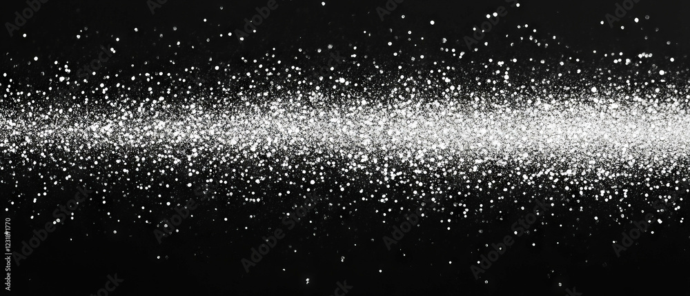 Poster glitter overlay texture with gradient effect creating a smooth transition on black background