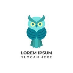 Modern owl logo with a simple design, perfect for businesses or brands aiming for an elegant and professional look