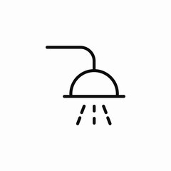 running shower icon sign vector