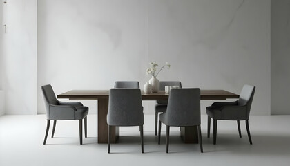 Modern Minimalist Dining Room Interior Design