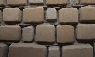 Fototapeta premium Ottoman-era stone and mortar wall texture