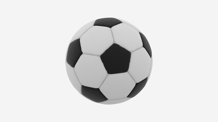 Naklejka premium football ball on white background