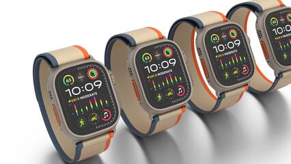 smartwatch on white background