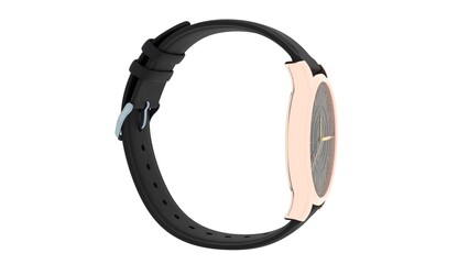 analog hand watch on white background