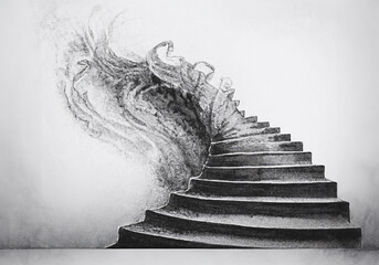 sand stairs　Generative AI