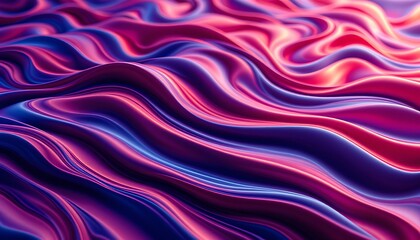 Obraz premium Abstract pink blue waves background design