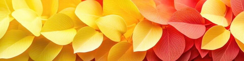 A close-up shot of a bunch of colorful leaves, great for use in nature-inspired designs or as a texture element