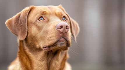 Captivating close-up of a dog's expressiveness in a natural setting