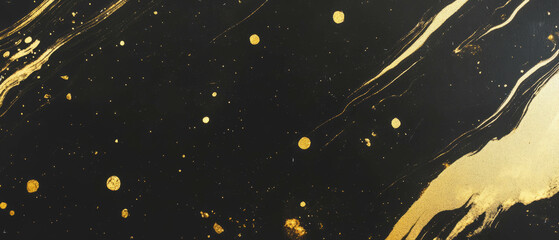 Celebratory gold confetti texture creating a festive atmosphere against a black backdrop