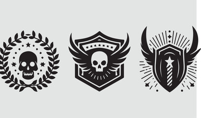 A black and white logo for the name hell on the front,