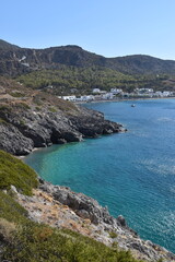 Fototapeta premium The stunning coastal scenery and landscapes of the Mediterranean Greek island of Kythira (Cythera), Greece