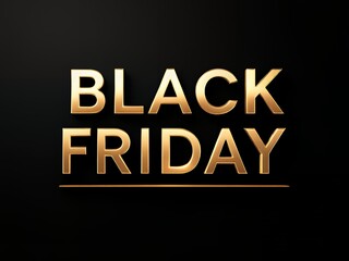 Obraz premium Black friday sale inscription gold letters on design for advertising, banners, leaflets and flyers.