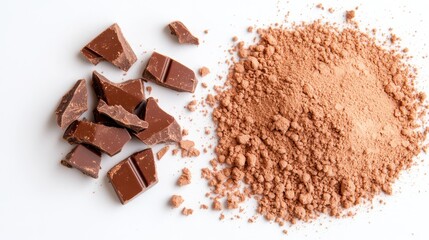 Indulging in rich cocoa and dark chocolate for delectable desserts