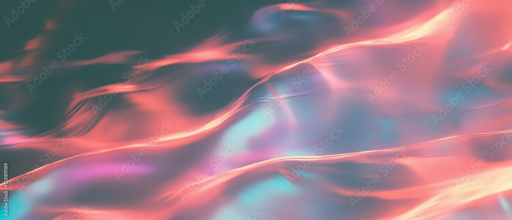 Poster overlay texture of light bokeh with abstract shapes on a dark background