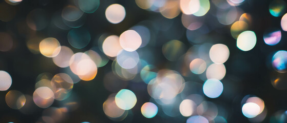 Obraz premium Light bokeh overlay texture with triangular shapes and modern design against a black background