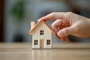 Hand of landlord, realtor pointing sign signature contract rental, purchase, buyer home or apartment with tenant, client after banker agreement mortgage, loan success or done. Property agent