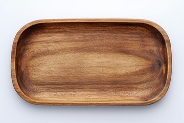 Close-up shot of a wooden tray on a table, ideal for use in interior design or still life photography