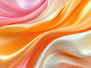 Vibrant silk textures in flowing waves.