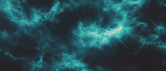 Fototapeta premium Electric atmosphere with lightning overlay texture creating a dynamic visual effect