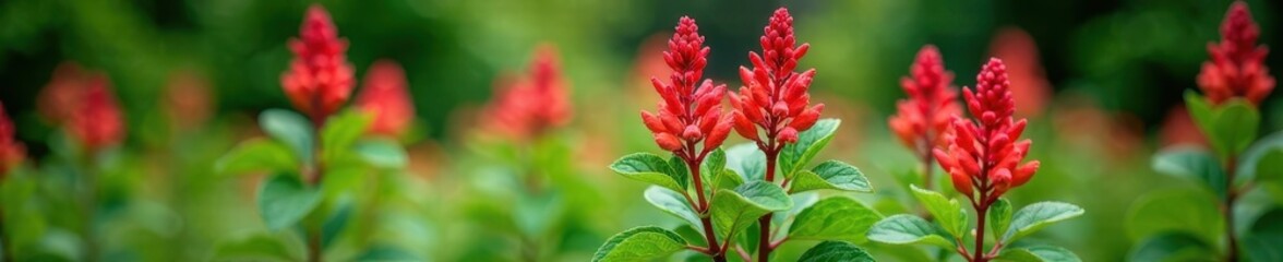 Ornamental Plectranthus Scutellarioides Plant, greenery, red, garden