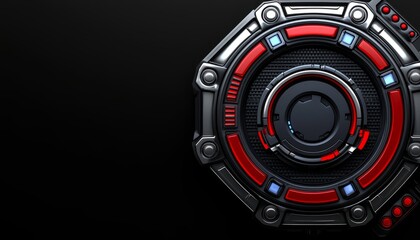 Fototapeta premium Futuristic Technology Circular Interface Design