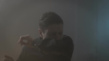 Man suffocating in smoke during a house fire