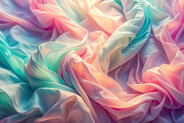 Obraz premium Dreamy pastel textures: surreal, wrinkled, abstract backgrounds.