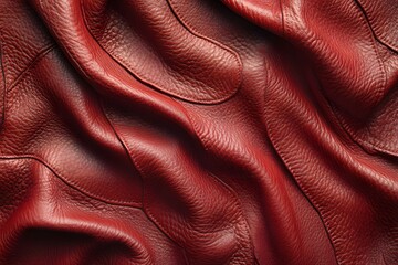 Luxurious Red Leather Texture for Fashion and Interior Design Projects