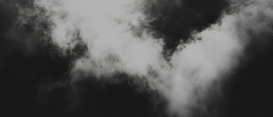 Fototapeta premium Overlay texture of smoke revealing depth and atmosphere against a black background