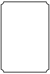 Black vertical rectangular border with curved corners 