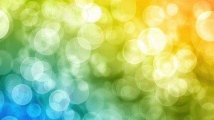 Abstract Bokeh Background: Vibrant Rainbow Colors