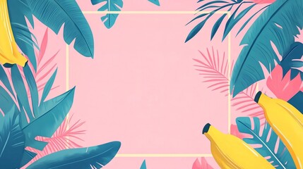 Fototapeta na wymiar Hand-drawn Banana Day Background Vector Design for Creative Projects