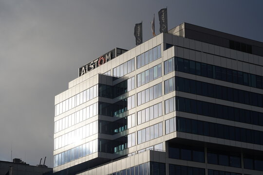 Deutschlandzentrale von Alstom in Berlin am 31.01.2025