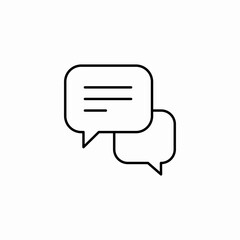 message conversation icon sign vector