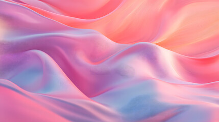 Fototapeta premium A gentle wave of soft pink and white fabric, creating a delicate and graceful flow that feels light and airy.