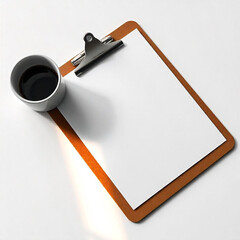 clipboard with pen and paper