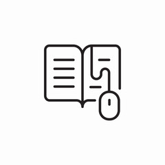 book browsing icon sign vector